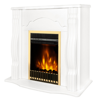 Elektrischer Kamin Clasic & Gala gold, Art Flame, 883x950x300 mm, 2000W, Thermostat, 5 Flammenintensitätsmodi, Timer