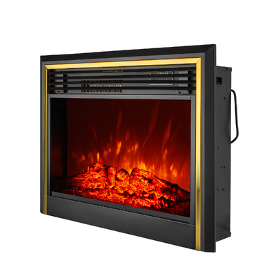 Eingebauter elektrischer Kamin Richi, Art Flame, 654x816x232 mm, 1950 W, Knistereffekt des Brennholzes, 5 Flammenintensitätsmodi, Timer
