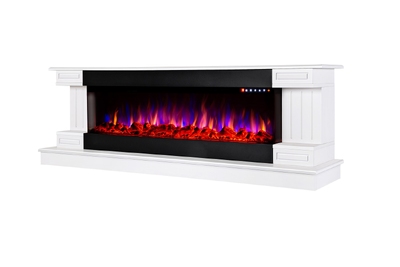 Elektrischer Kamin Arizona & Dalas maxi, Art Flame, 603x1810x430 mm, 1500W, 30 Farbkombinationen, Thermostat, Brennholz und Kristalle