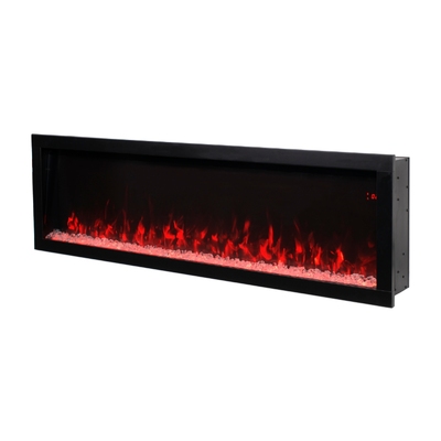 Elektrischer Einbau-/Wandkamin Haven 60, Art Flame, 460x1524x162 mm, 1500W, mehr als 100 Farbkombinationen, Thermostat, Brennholz und Kristalle