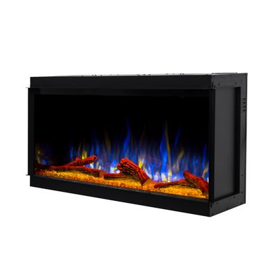 Haiti 40 Einbau-3D-Elektrokamin, Art Flame, 533x1035x332 mm, 1500W, mehr als 100 Farbkombinationen, Thermostat, Brennholz und Kristalle