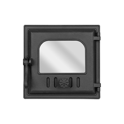 Ofentür K 401, 310×300 mm, Art Flame, Gusseisen, Hitzebeständigkeit 700–950℃, Drehöffnung