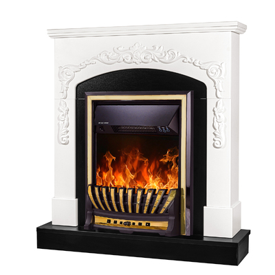 Elektrischer Kamin Casanova & Meridian, Art Flame, 975x900x250 mm, 2000W, Thermostat, 5 Flammenintensitätsmodi, Timer